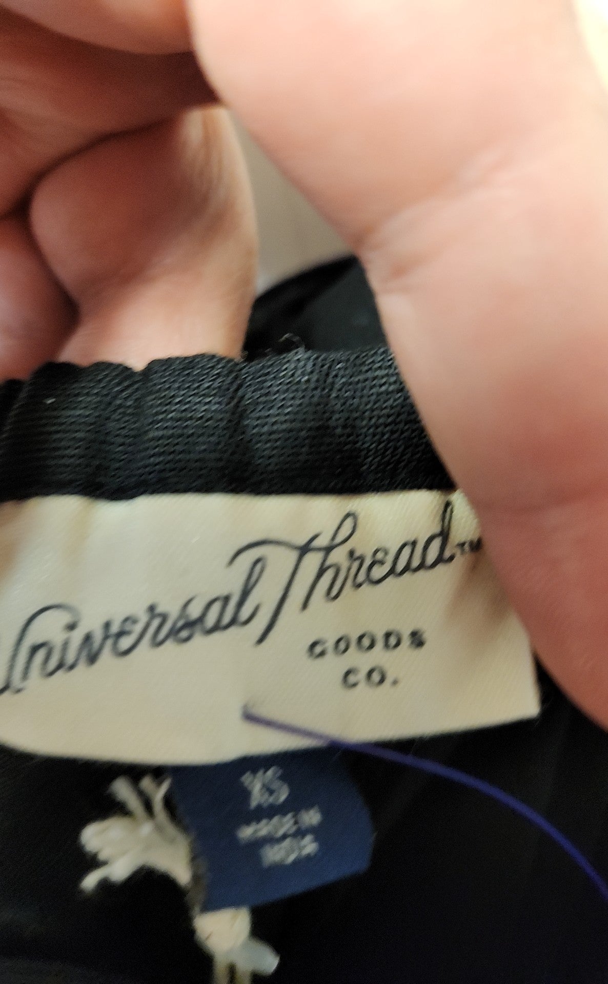 NWT Universal Thread Women's Size XS Black Cotton Blend Dress
