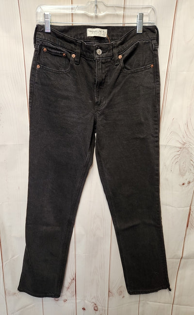 Abercrombie & Fitch Women's Size 26 (1-2) Black Jeans the '90s Straight