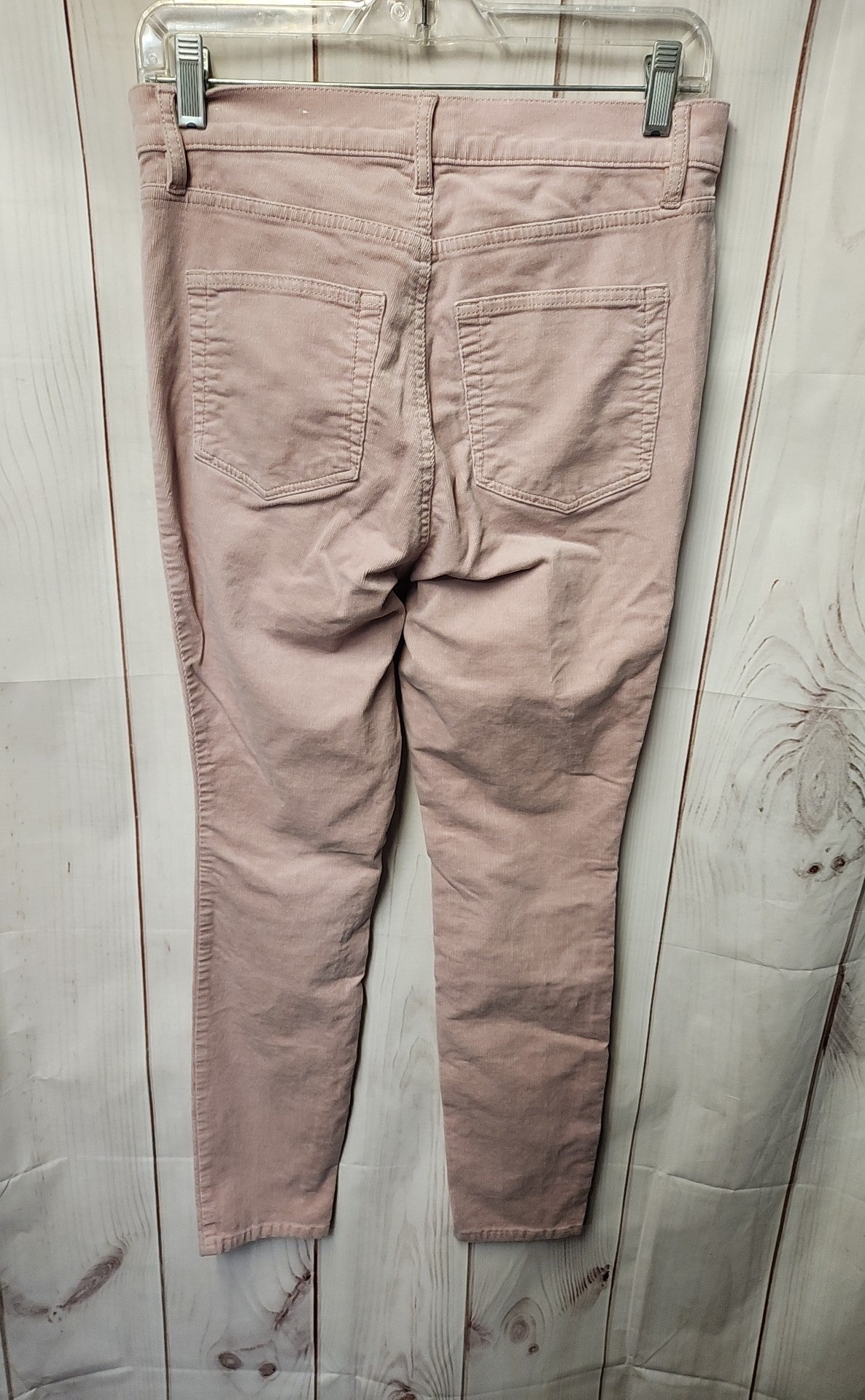 Loft Women's Size 28 (5-6) Pink Corduroy Pants High Waist Skinny