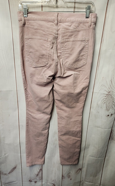 Loft Women's Size 28 (5-6) Pink Corduroy Pants High Waist Skinny