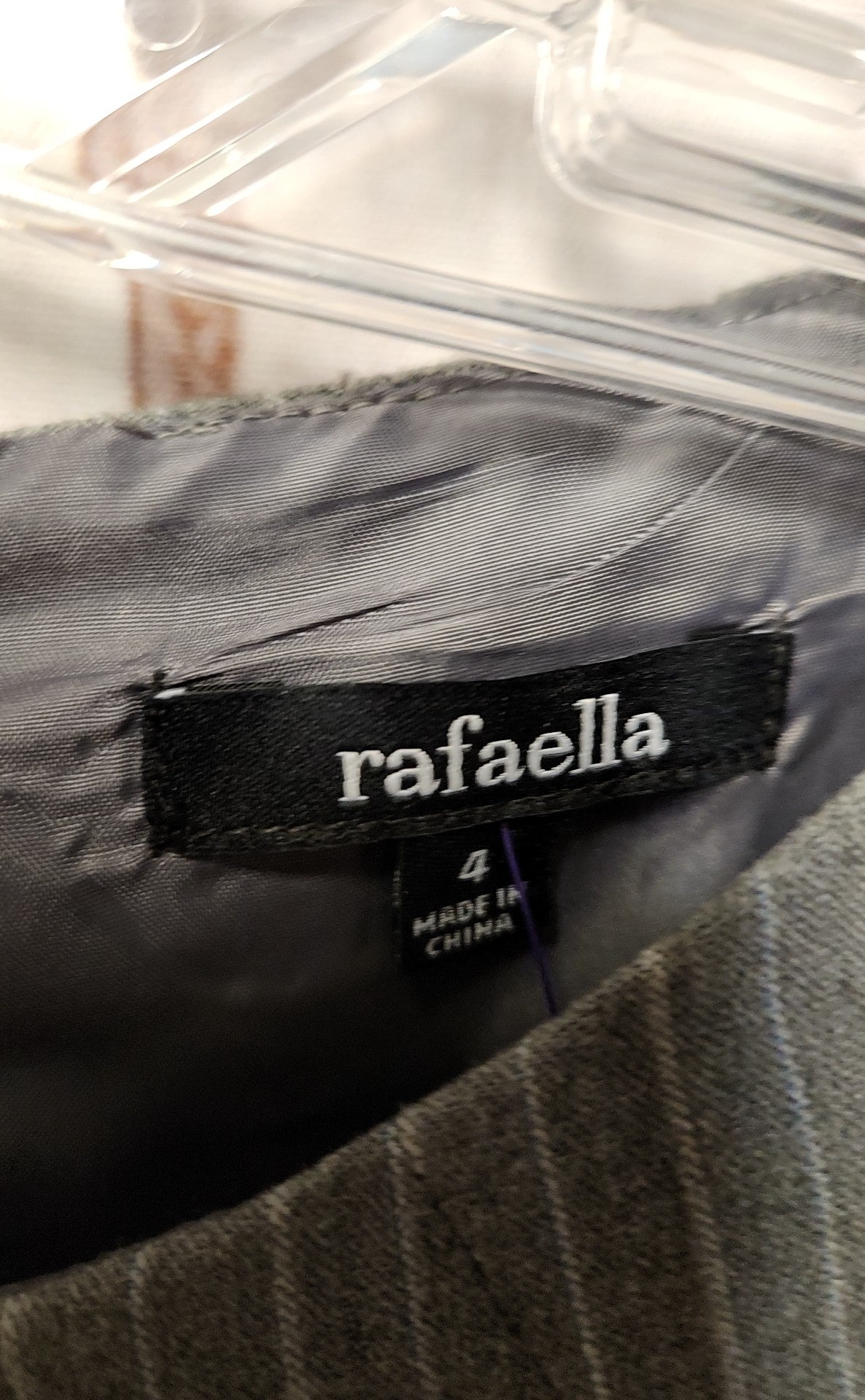 Rafaella Women's Size 4 Gray Dress