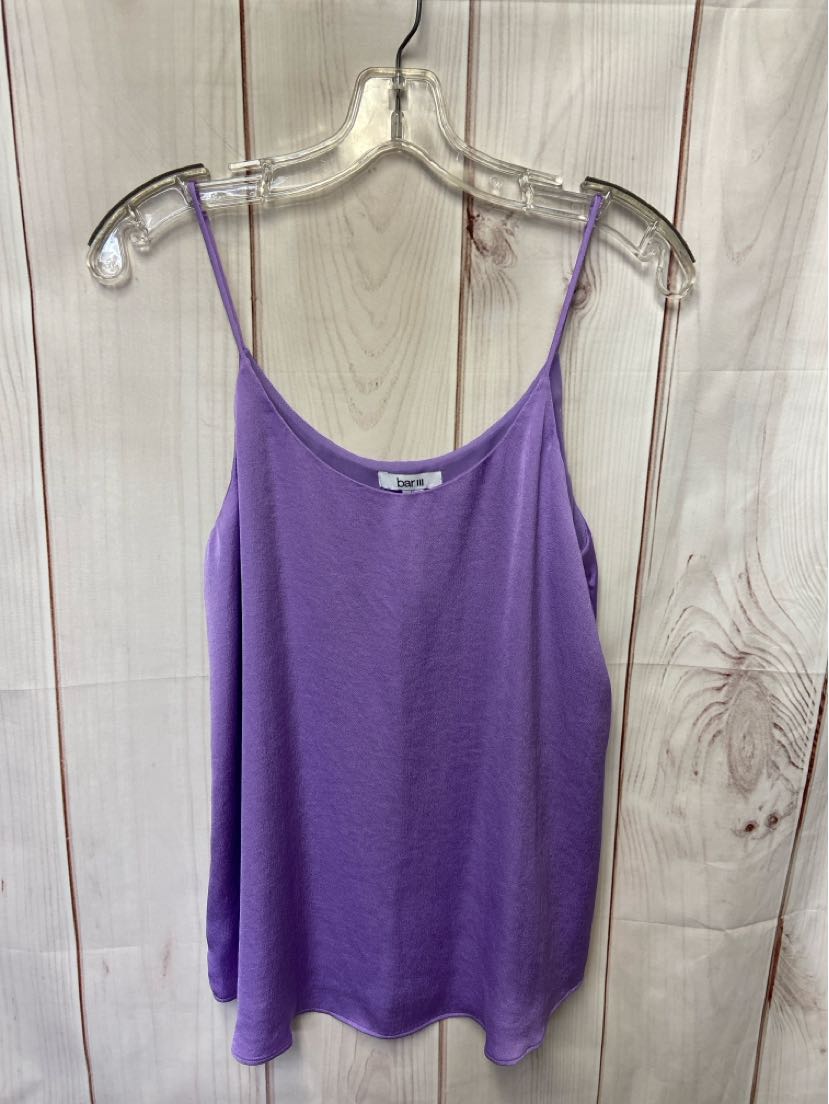 Bar III Women's Size M Purple Sleeveless Top