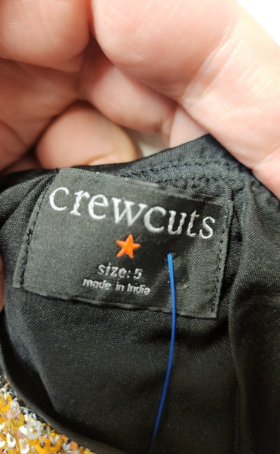 Crewcuts Girl's Size 5 Gold Dress