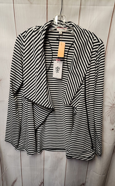 Andree by Unit Women's Size M White & Black Cardigan