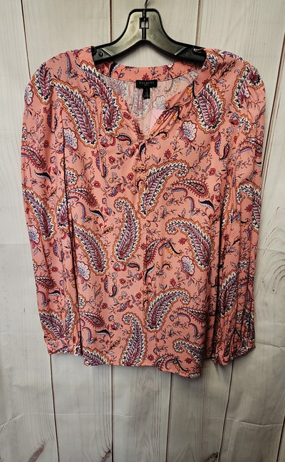 Talbots Women's Size L Petite Pink Long Sleeve Top