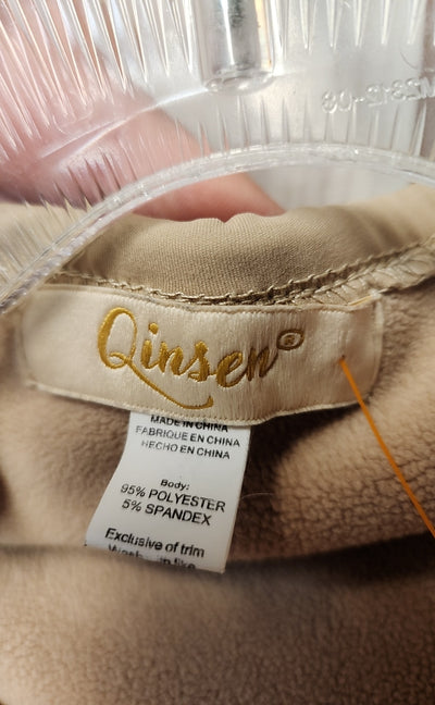 Qinsen Women's Size M Beige Sweatshirt