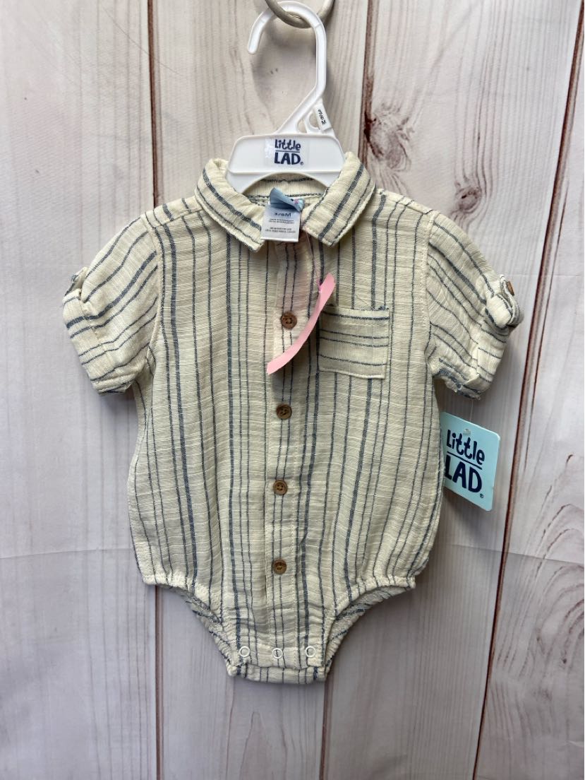 NWT Little Lad Boy's Size 3-6 Months Blue & White Outfit