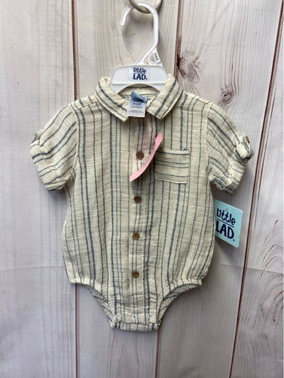 NWT Little Lad Boy's Size 3-6 Months Blue & White Outfit