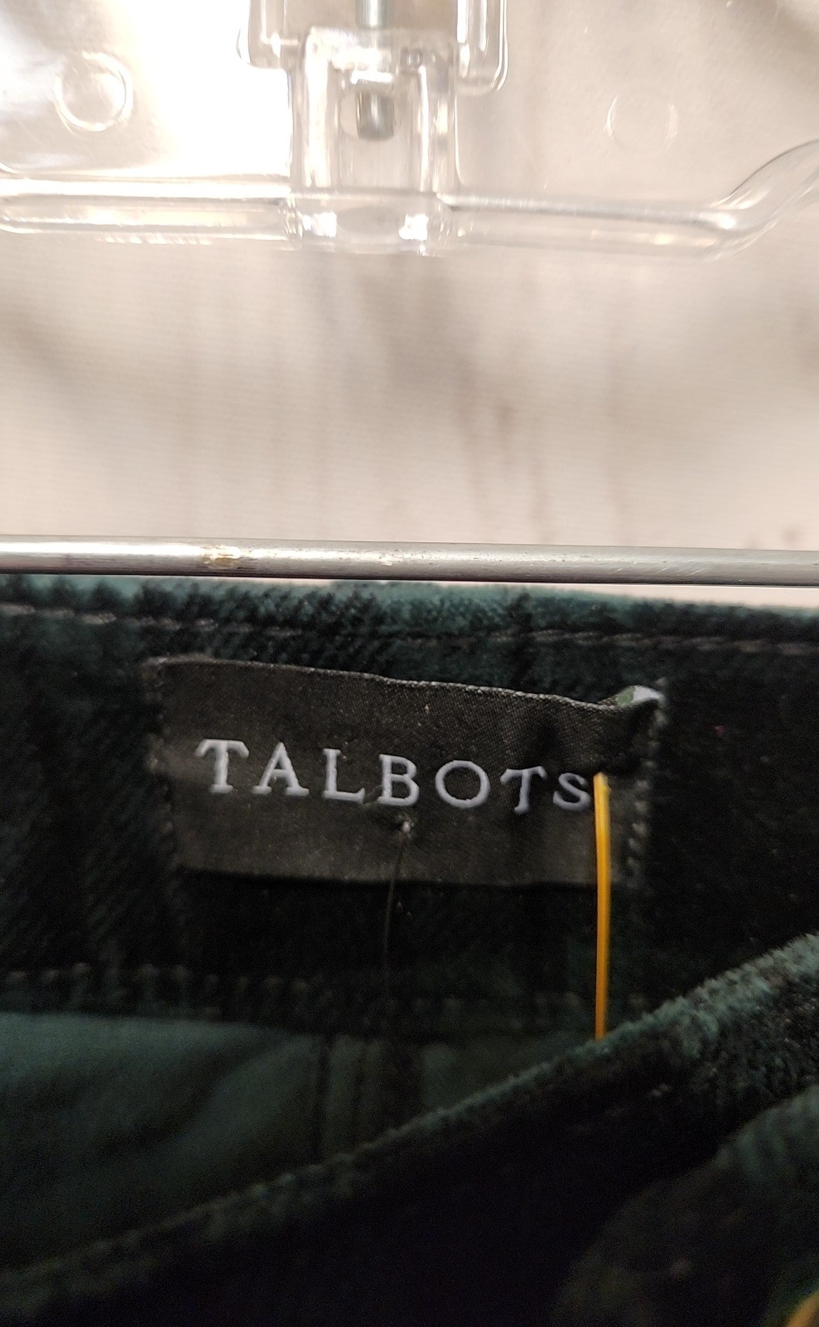 NWT Talbots Women's Size 14 Green Pants Veleveteen Straight Leg
