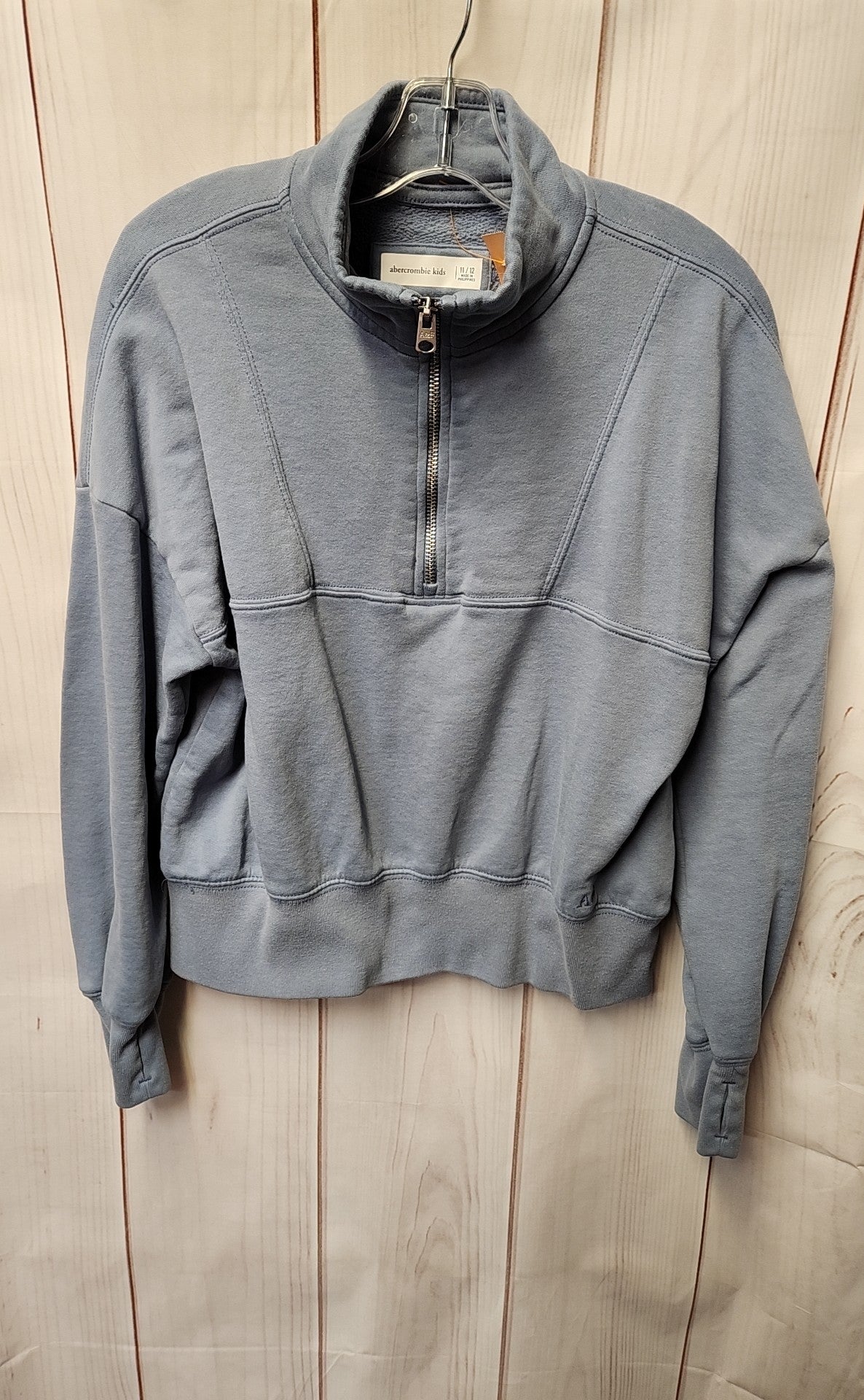 abercrombie Boy's Size 11/12 Light Blue Sweatshirt