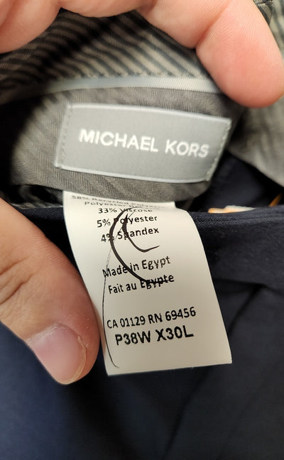 NWT Michael Kors Men's Size 38x30 Navy Pants