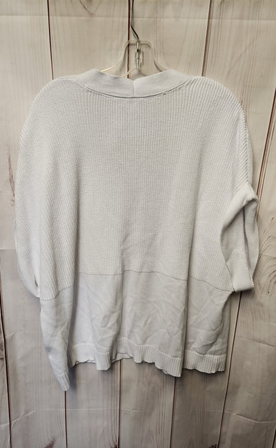 J Jill Women's Size L White Cardigan