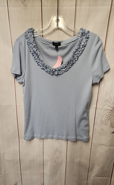 Talbots Women's Size M Blue Short Sleeve Top