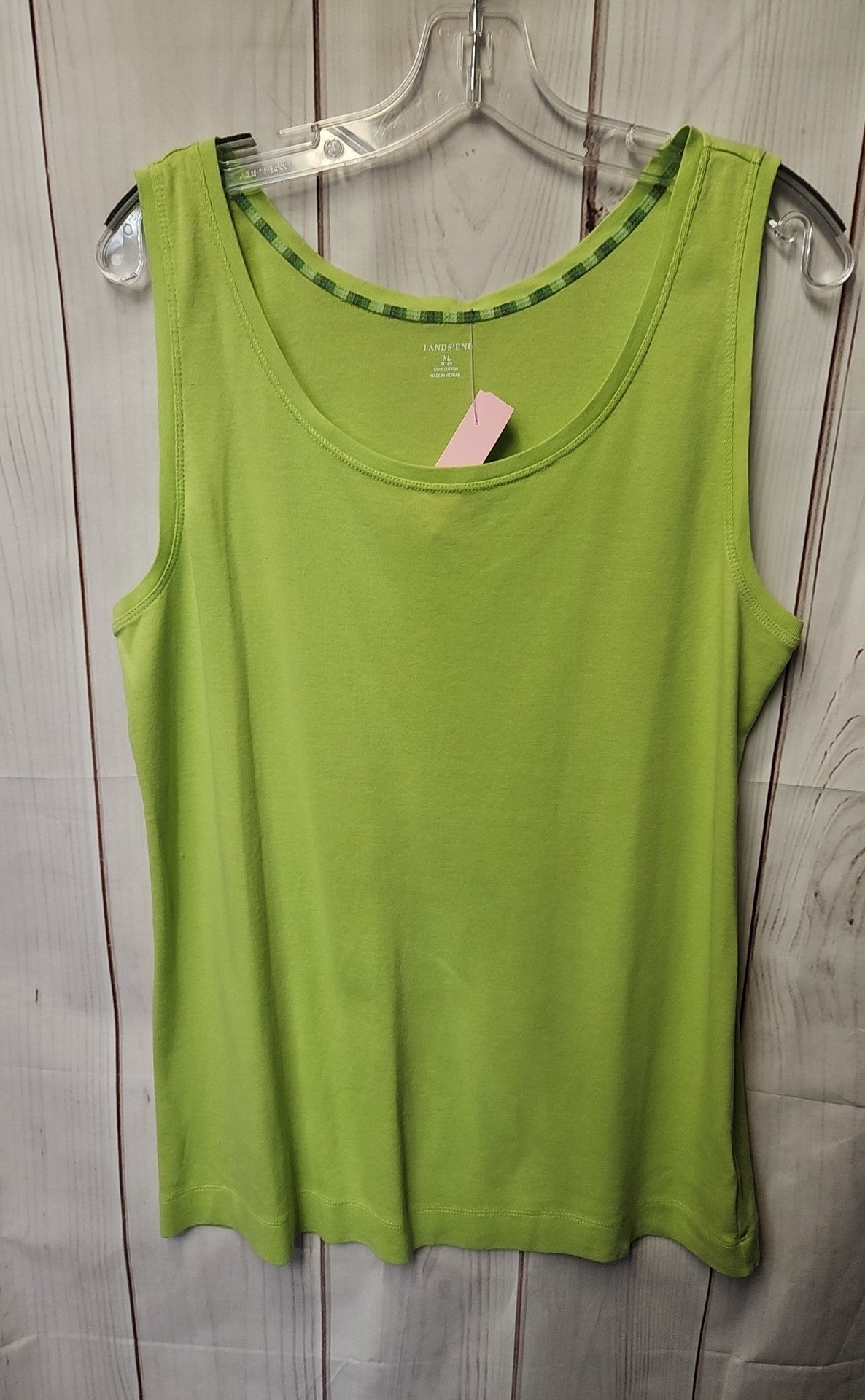 Lands End Women's Size XL Green Sleeveless Top