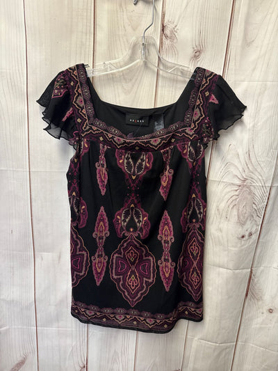Axcess Women's Size S Black & Purple Sleeveless Top