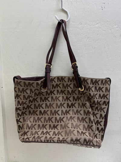 Michael Kors Signature Brown Canvas Purse Bag