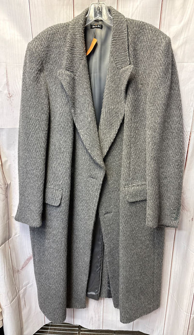 Natale's Men's Size 46 Gray Alpaca Blend Coat