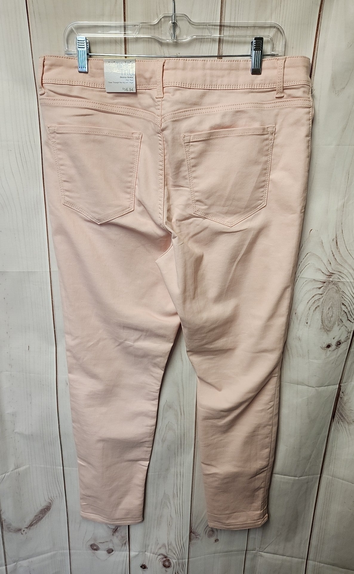 NWT Time and Tru Women's Size 32 (13-14) Pale Pink Jeans