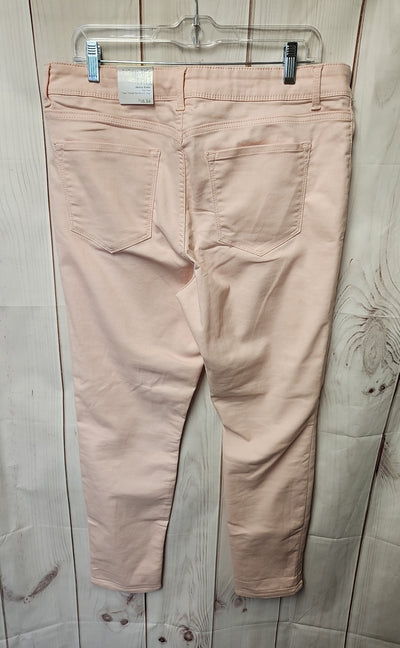 NWT Time and Tru Women's Size 32 (13-14) Pale Pink Jeans