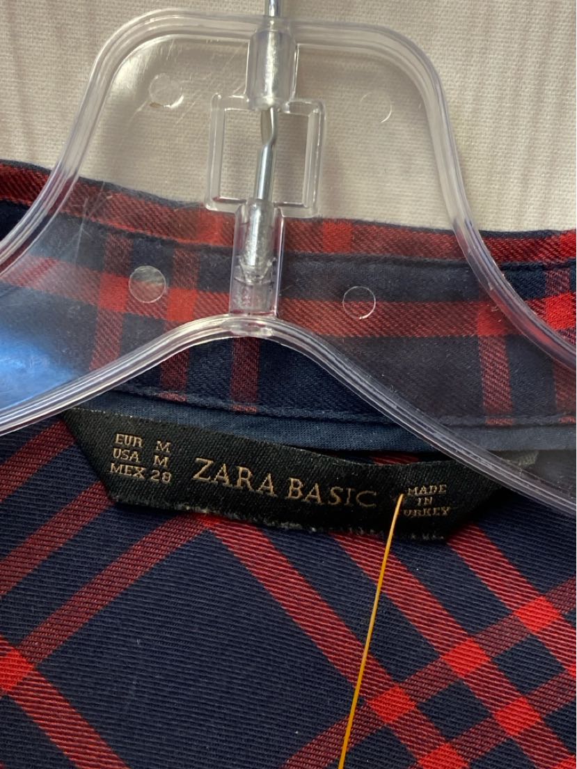 Zara Women's Size M Navy & Red Dress