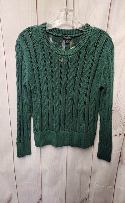 Talbots Women's Size S Petite Green Sweater