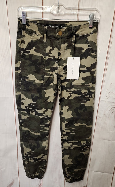 Prosperity Women's Size 26 (1-2) Green Camo Pants