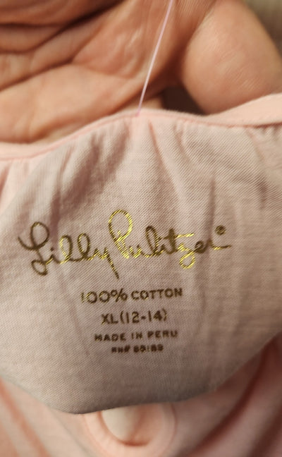 Lilly Pulitzer Girl's Size 12/14 Pink Shirt