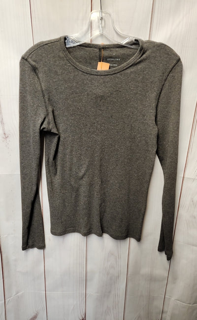 Everlane Women's Size L Gray Long Sleeve Top