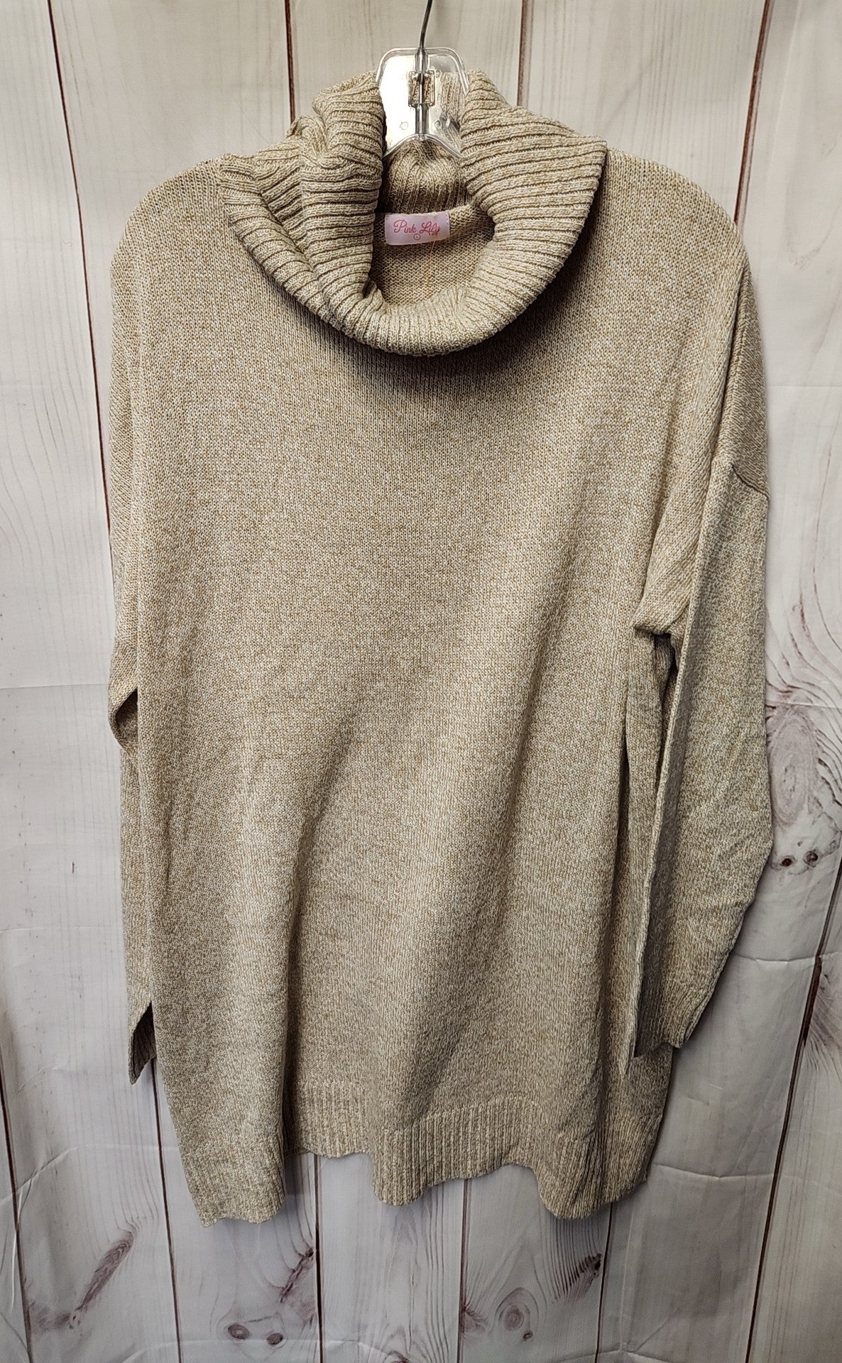 Pink Lily Women's Size L Beige Sweater