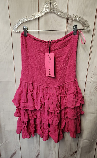 NWT Betsey Johnson Women's Size M Pink Dress