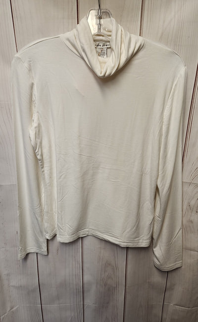 Jillian Jones Women's Size M White Long Sleeve Top