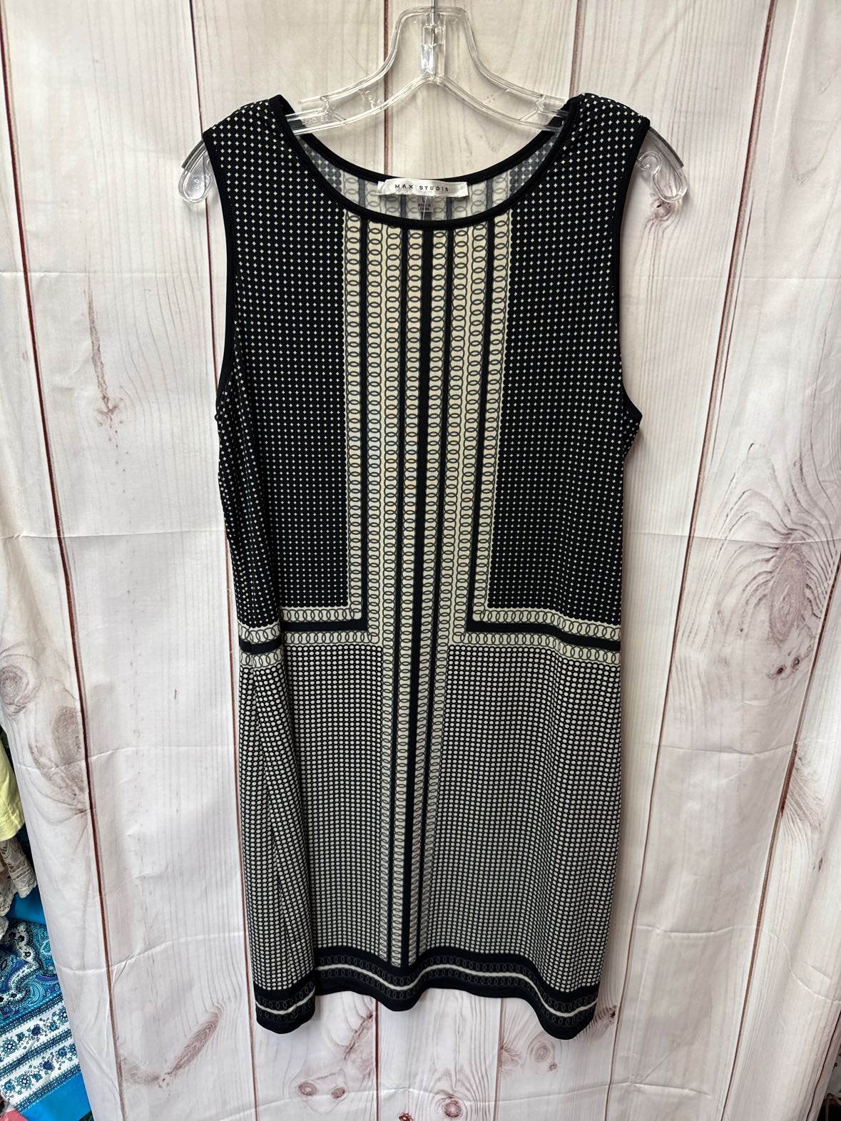 Max Studio Women's Size L Black & Beige Dress