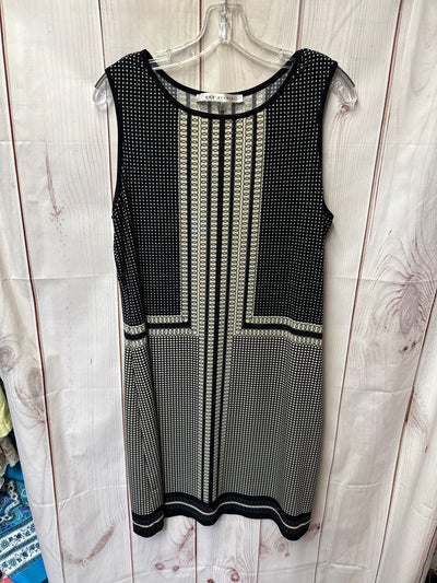 Max Studio Women's Size L Black & Beige Dress