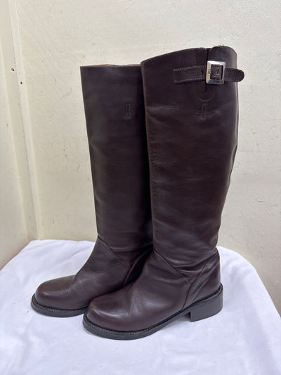 Eddie Bauer Women's Size 9 Brown Leather Boots Shoes