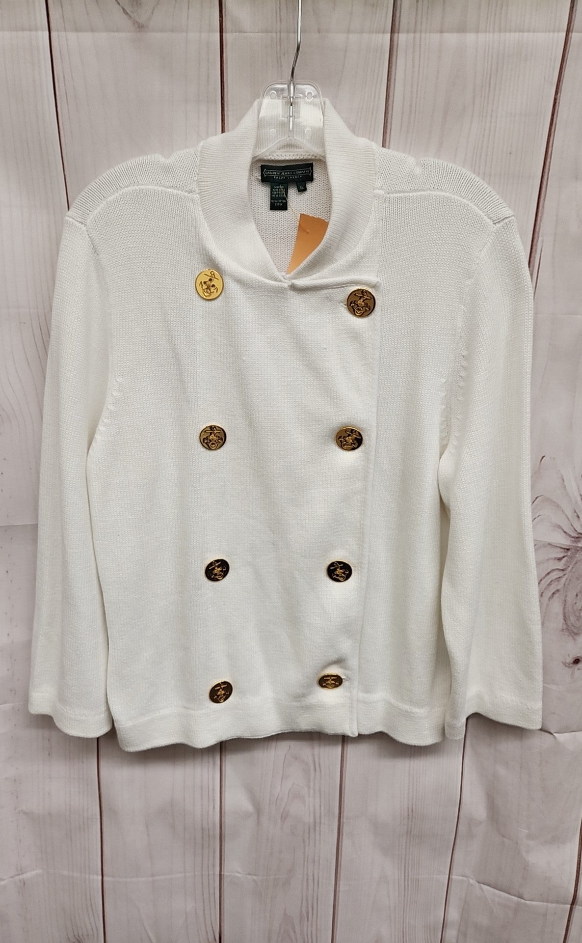 Ralph Lauren Women's Size XL White Cardigan