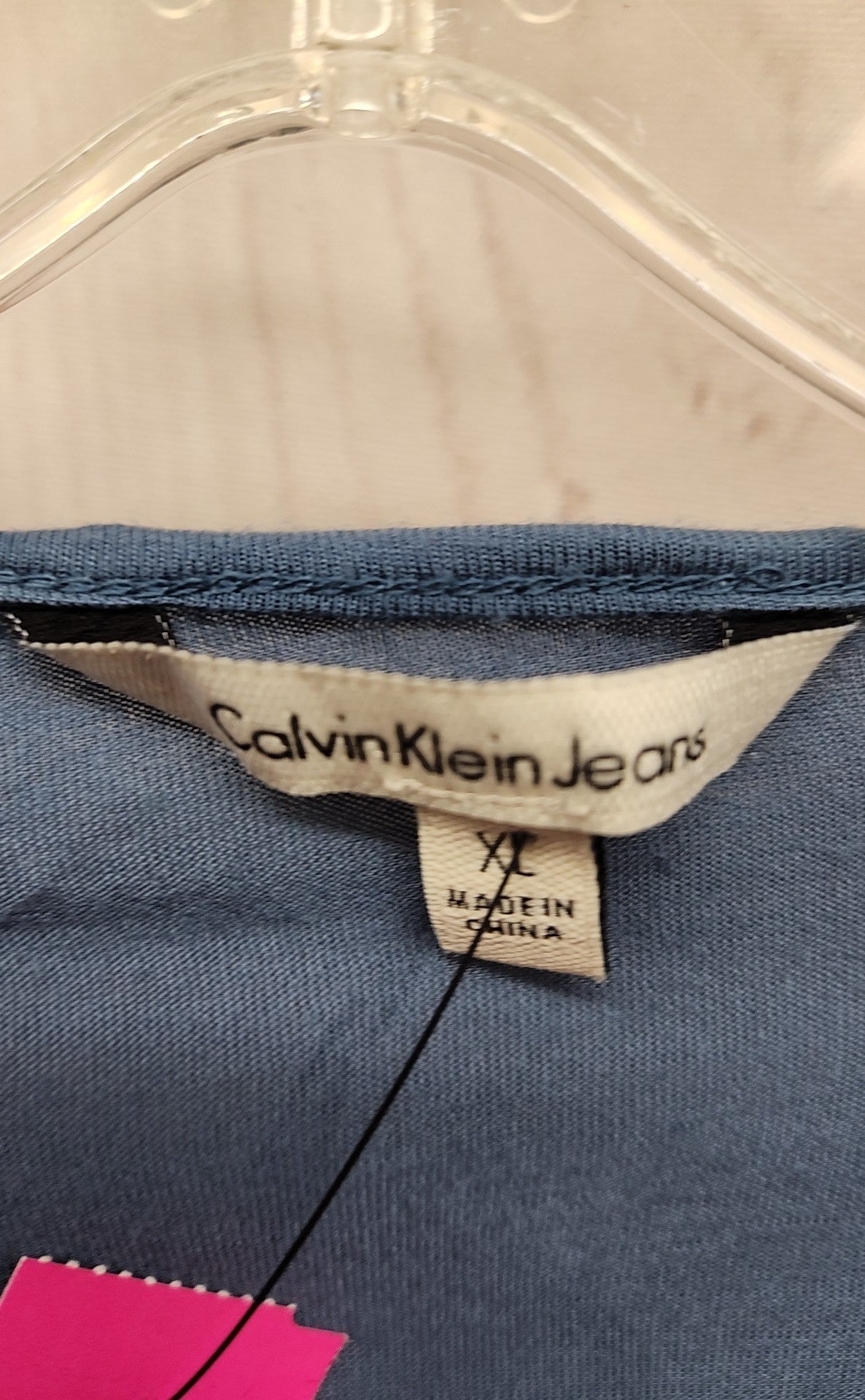 Calvin Klein Women's Size XL Blue Short Sleeve Top