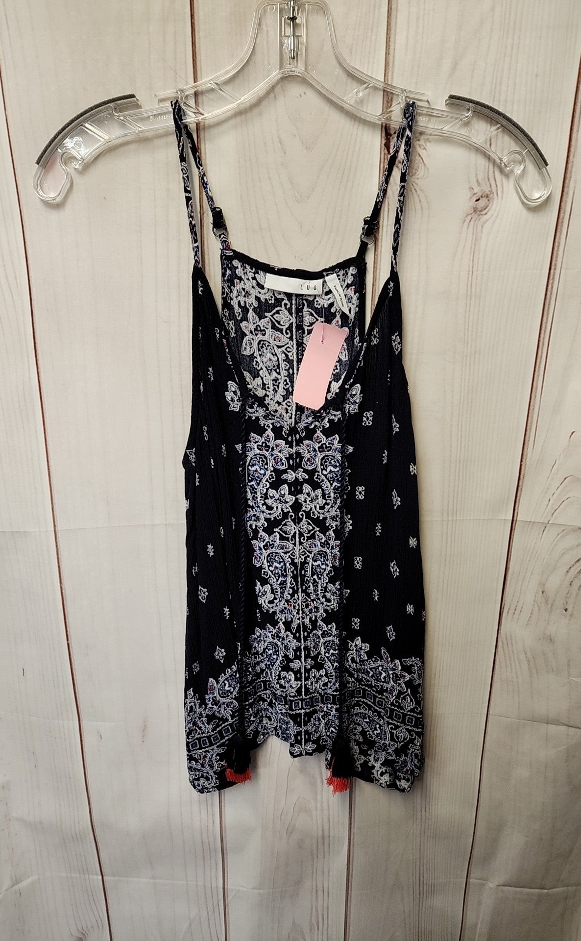 LUQ Women's Size S Blue Sleeveless Top
