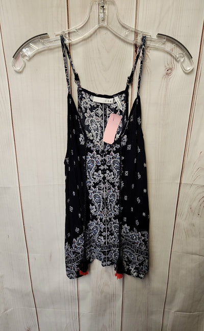 LUQ Women's Size S Blue Sleeveless Top