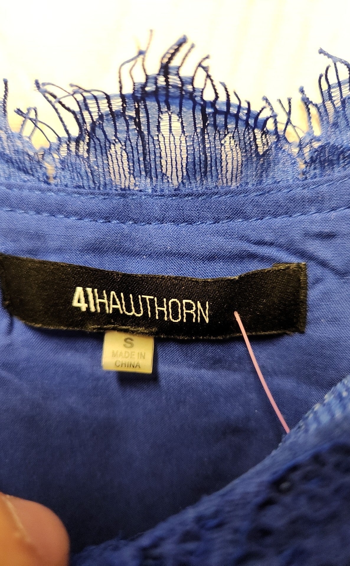 41 Hawthorn Women's Size S Blue Short Sleeve Top