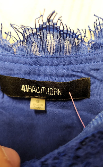 41 Hawthorn Women's Size S Blue Short Sleeve Top