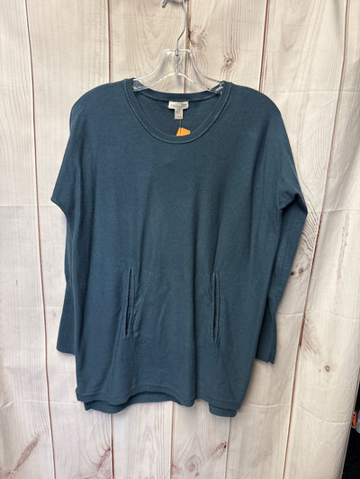 Garnet Hill Women's Size XS Teal Long Sleeve Top