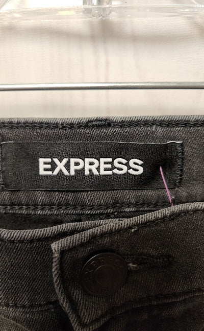Express Women's Size 6 Black Skirt Mid Rise Straight Mini