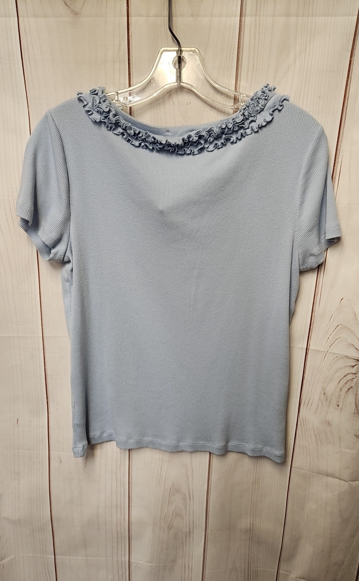 Talbots Women's Size M Blue Short Sleeve Top
