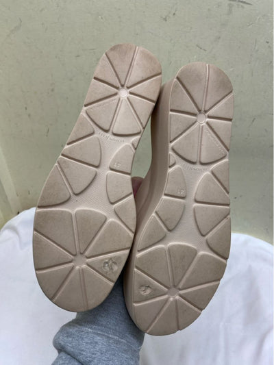 Lemon Jelly Women's Size 41 = 10-1/2 Tan Platform Slides Sandals Shoes