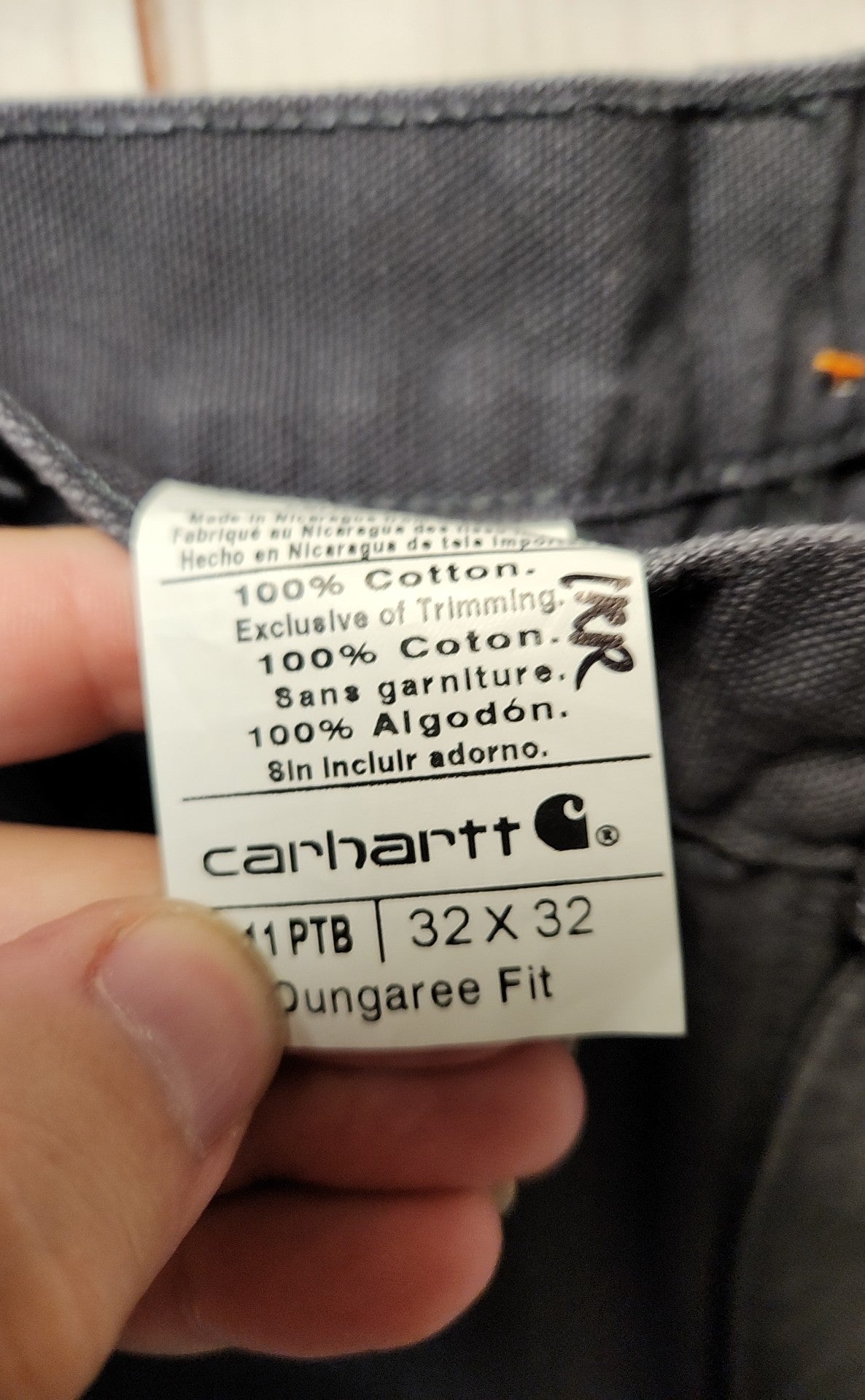 NWT Carhartt Men's Size 32x32 Navy Pants