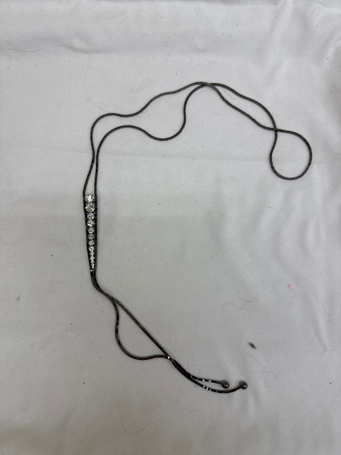 Silver Rhinestone Necklace