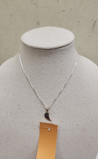 .925 Sterling Silver Wing Necklace