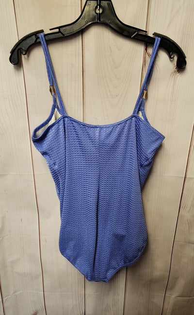 Le Cove Women's Size 16 Blue Swimsuit