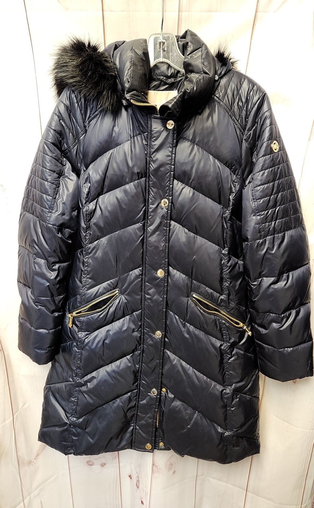 Michael Kors Women's Size M Navy Coat