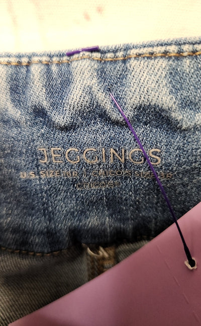 Chico's Women's Size 3 = US 16 Blue Jeans Jeggings